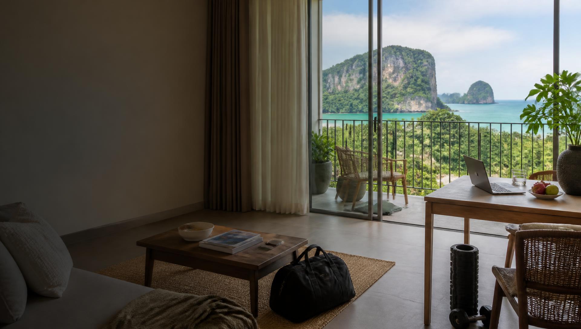 Thailand villa set up for a long stay and remote work